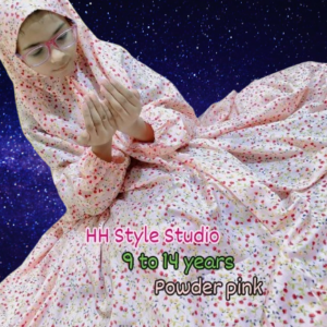 Namaz Chadar-Powder Pink-Kids 9-14years