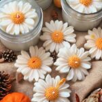Daisy Flower candle