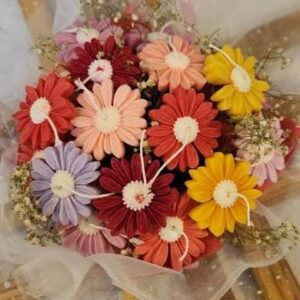 Daisy Flower candle